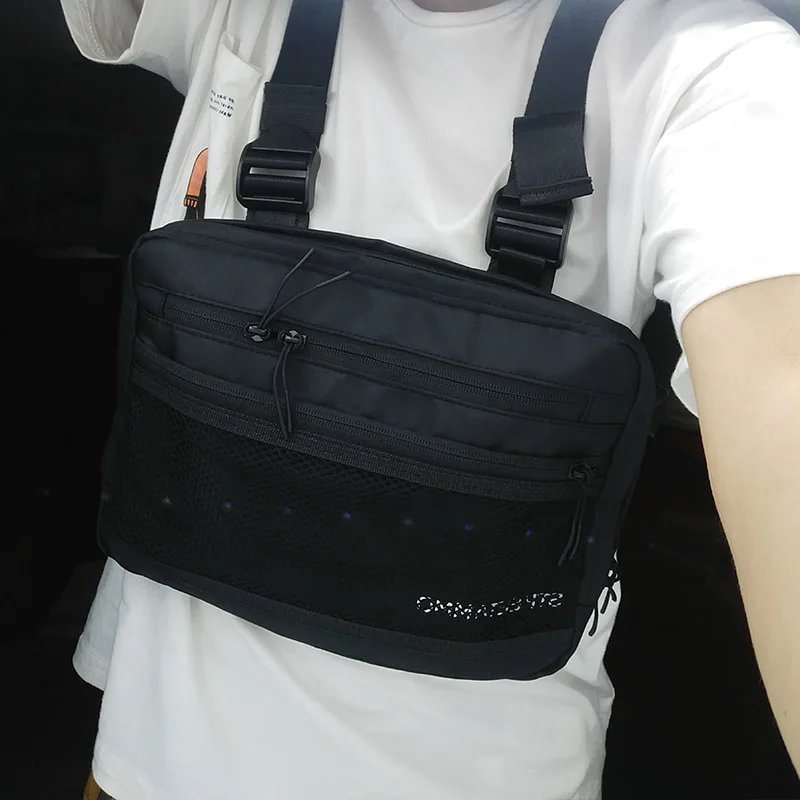 Black Chest Bag For Men In Waist Packs Chest Rig Bag Hip Hop Tactical Chest Bag Shoulder Nylon Kanye wast Fashion Waist Bag 2019
Black Chest Bag For Men In Waist Packs Chest Rig Bag Hip Hop Tactical Chest Bag Shoulder Nylon Kanye wast Fashion Waist Bag 2019
