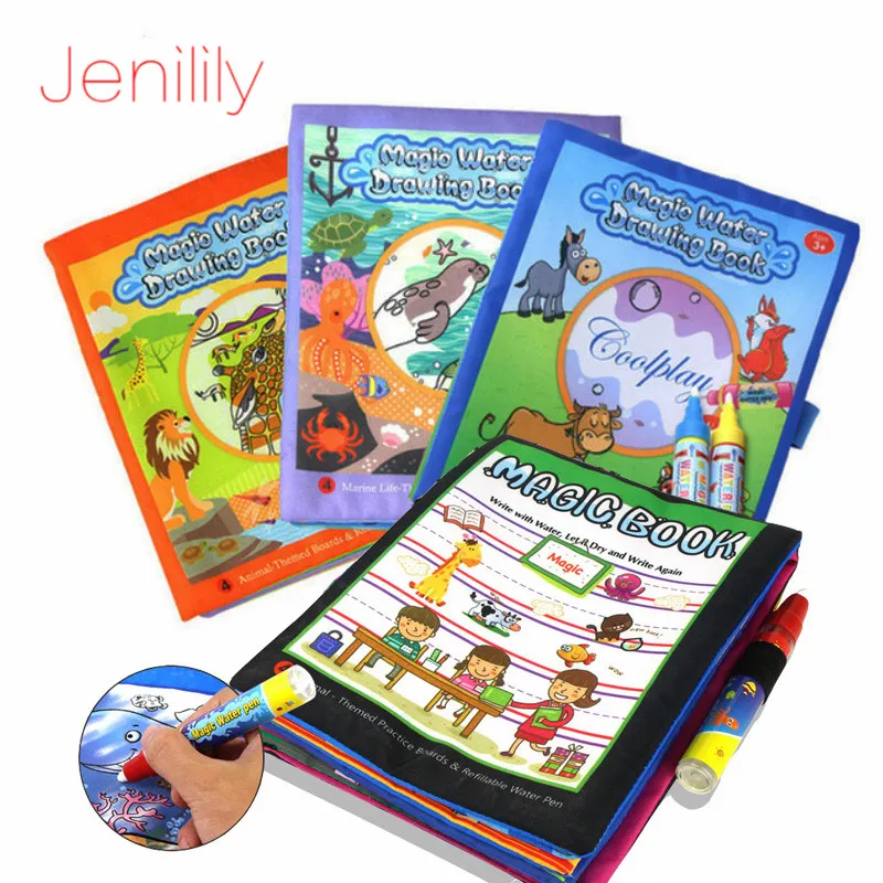 4 Styles Children Magic Water Drawing Book Coloring Book Doodle With Magic Pen Painting Drawing Board Learning Toys for Kids
4 Styles Children Magic Water Drawing Book Coloring Book Doodle With Magic Pen Painting Drawing Board Learning Toys for Kids
