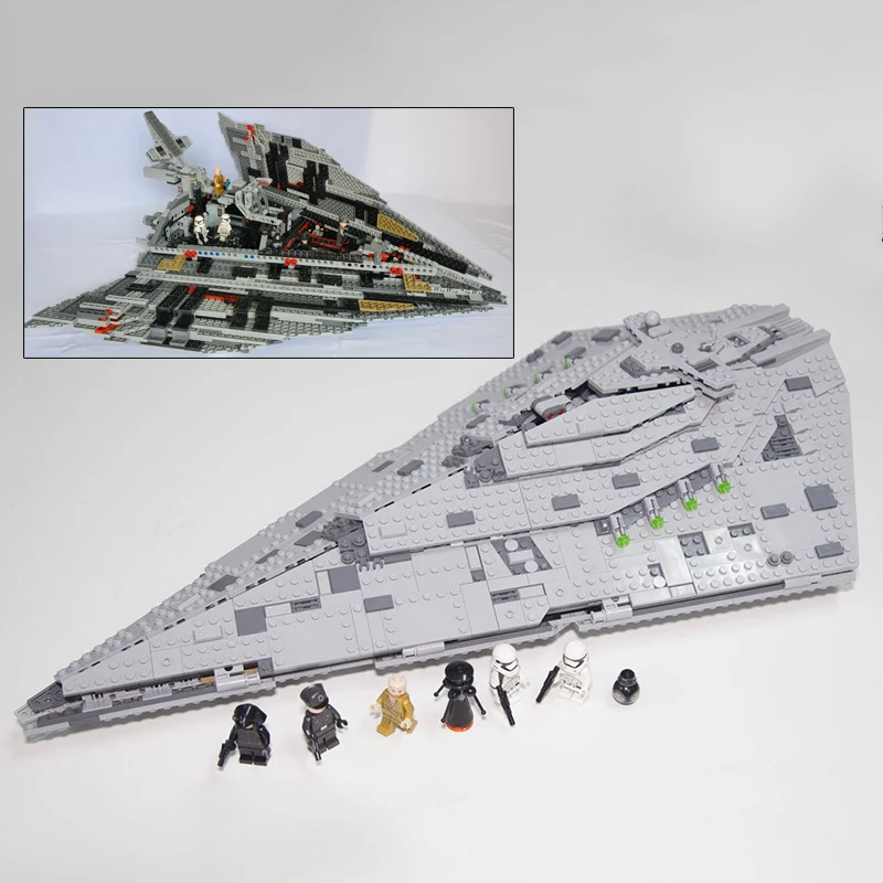 Star Wars Building Blocks First Order Star Destroyer Starfighter Model Bricks Toy Compatible Legoed 75190 05131 Bela 10901
Star Wars Building Blocks First Order Star Destroyer Starfighter Model Bricks Toy Compatible Legoed 75190 05131 Bela 10901