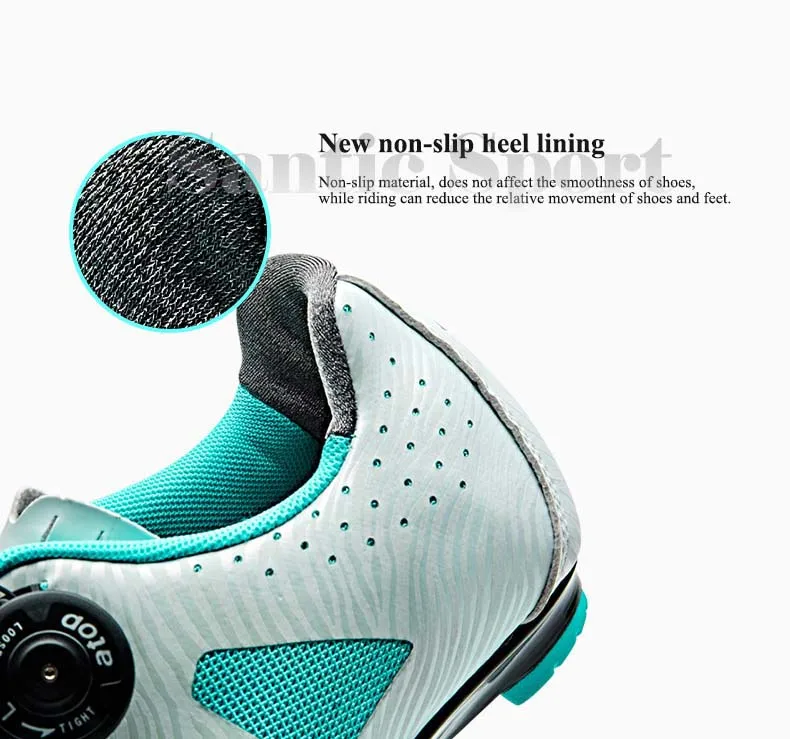 Santic Cycling Shoes Road Women 2018 Pro Bike Shoes Self-Locking Breathable Athletic Bicycle Shoes Sneakers Sapatilla Ciclismo LS17006-3