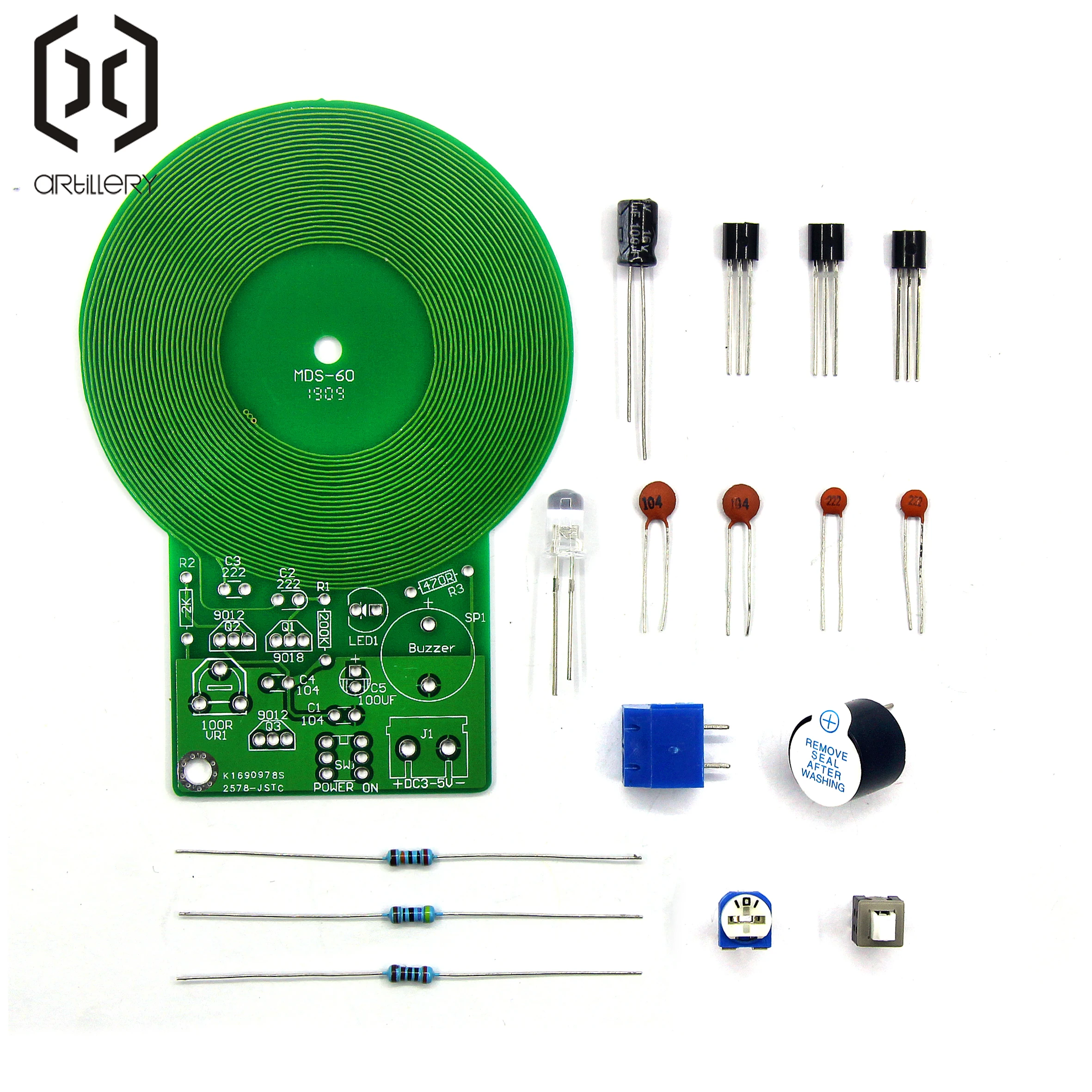 DIY Kit Metal Detector Kit Electronic Kit DC 3V-5V 60mm Non-contact Sensor PCB Board Module DIY Electronic Part Metal Detector
DIY Kit Metal Detector Kit Electronic Kit DC 3V-5V 60mm Non-contact Sensor PCB Board Module DIY Electronic Part Metal Detector