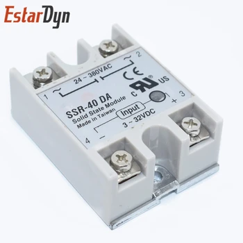 SSR-40 DA Solid State Relay, DC to AC Solid State Relay Module for Arduino SSR-40DA Temperature Controller 24V-380V 40A 250V
SSR-40 DA Solid State Relay, DC to AC Solid State Relay Module for Arduino SSR-40DA Temperature Controller 24V-380V 40A 250V