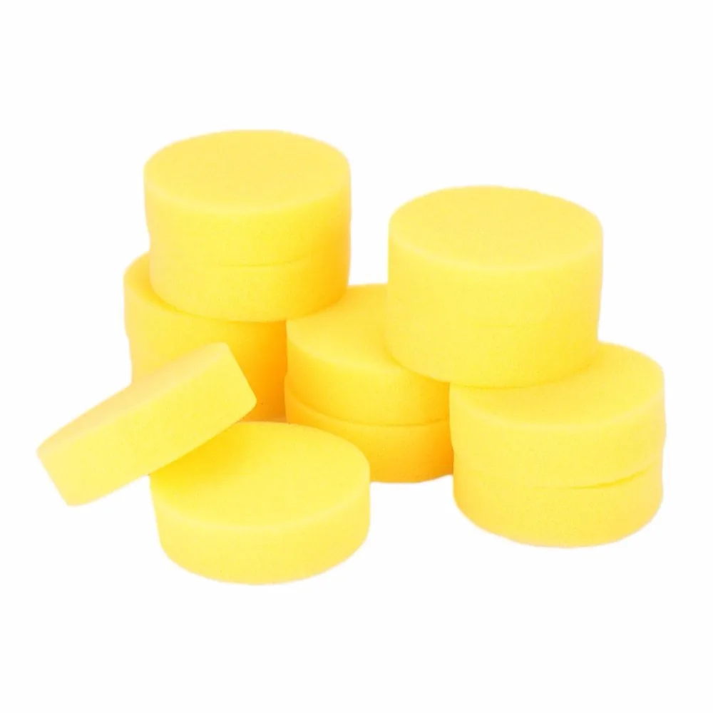 12Pcs Car Wax Sponge Polish Wax Foam Sponges Yellow Round Car Auto Sponge Waxing 
12Pcs Car Wax Sponge Polish Wax Foam Sponges Yellow Round Car Auto Sponge Waxing