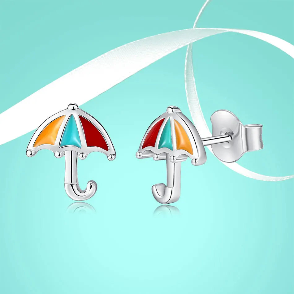 FOREWE Cute Rainbow Umbrella Baby Girls Earrings with Colorful Enamel Stud Earrings 925 Sterling Silver Fashion Jewelry Gift
FOREWE Cute Rainbow Umbrella Baby Girls Earrings with Colorful Enamel Stud Earrings 925 Sterling Silver Fashion Jewelry Gift
