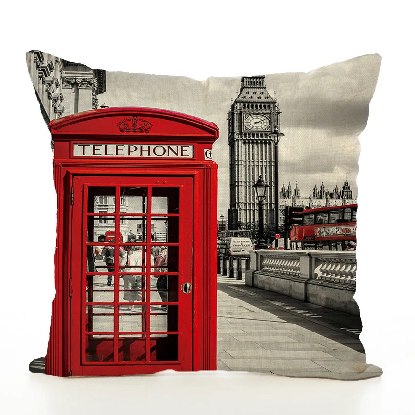 Retro Style Landmark Building Pattern Pillowcase Big Ben Tower Bridge Statue of Liberty Cushion Cover Home Decor
Retro Style Landmark Building Pattern Pillowcase Big Ben Tower Bridge Statue of Liberty Cushion Cover Home Decor