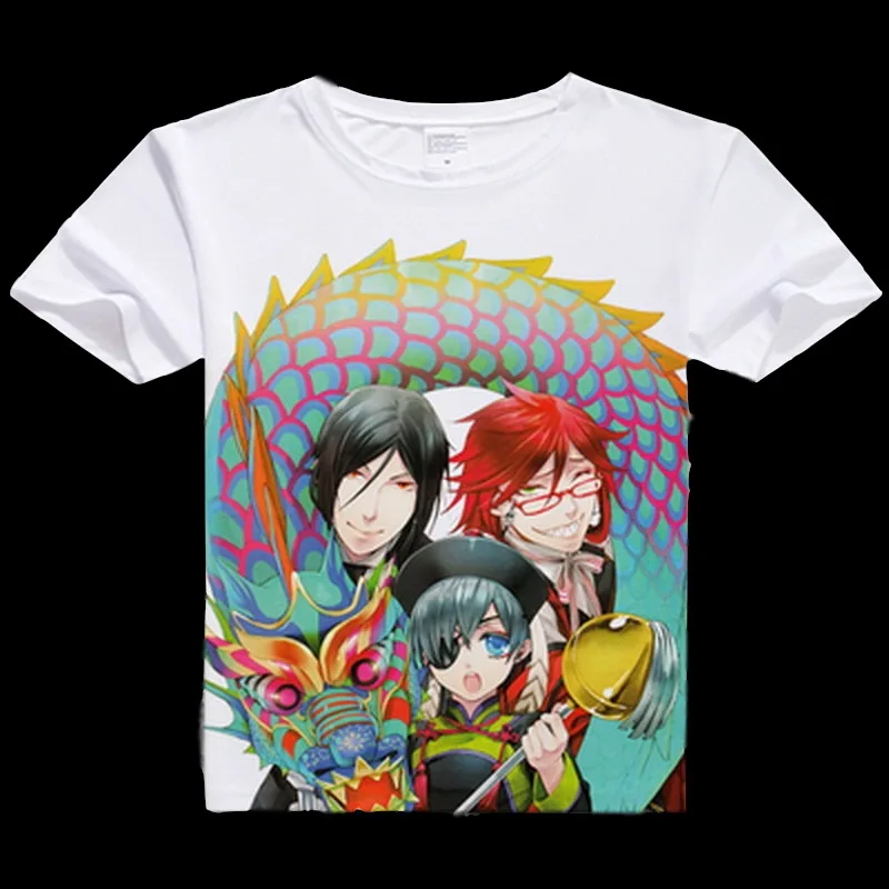 Anime Unisex Tops Tee Kuroshitsuji Men's women T-shirt Anime Black Butler cosplay Short Sleeve Shirt
Anime Unisex Tops Tee Kuroshitsuji Men's women T-shirt Anime Black Butler cosplay Short Sleeve Shirt