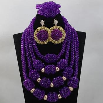 2016 Trendy Purple Crystal 4 Rows Handmade Beads Jewelry Sets Fashion African Party Necklace Jewelry Sets Free Shipping ALJ1011
2016 Trendy Purple Crystal 4 Rows Handmade Beads Jewelry Sets Fashion African Party Necklace Jewelry Sets Free Shipping ALJ1011