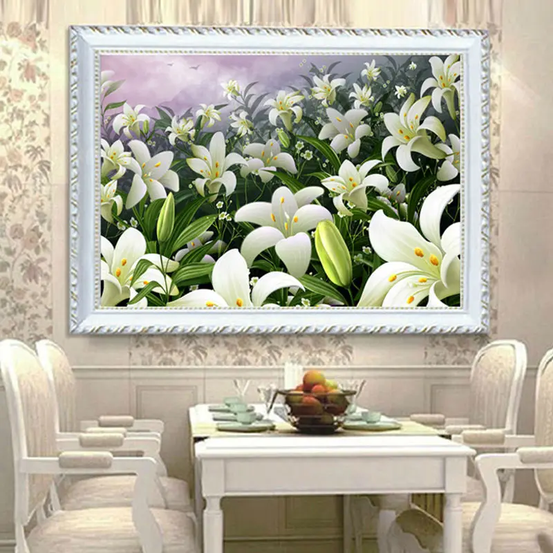 % 5D DIY Diamond Painting Cross Stitch Lily Flowers Diamond Embroidery Restaurant Adornment Crystal Round Diamond Mosaic Picture
% 5D DIY Diamond Painting Cross Stitch Lily Flowers Diamond Embroidery Restaurant Adornment Crystal Round Diamond Mosaic Picture