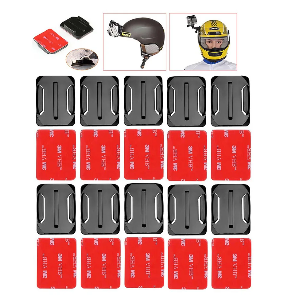 10 pcs Curved Adhesive Sticker Mount Kit for GoPro Hero 6 5 4 3+ 3 2 1 Go Pro Session SJ4000 for XiaoMi Yi Camera accessories
10 pcs Curved Adhesive Sticker Mount Kit for GoPro Hero 6 5 4 3+ 3 2 1 Go Pro Session SJ4000 for XiaoMi Yi Camera accessories