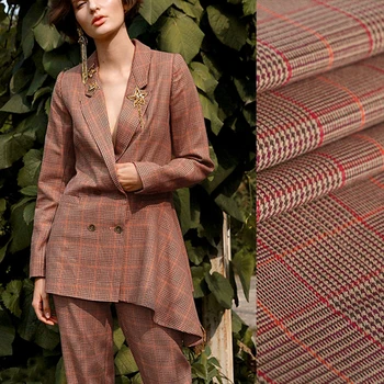 145CM Wide 360G/M Weight Brown Check Print Cotton Linen Fabric for Autumn and Spring Dress Coat Jacket Pants E907
145CM Wide 360G/M Weight Brown Check Print Cotton Linen Fabric for Autumn and Spring Dress Coat Jacket Pants E907