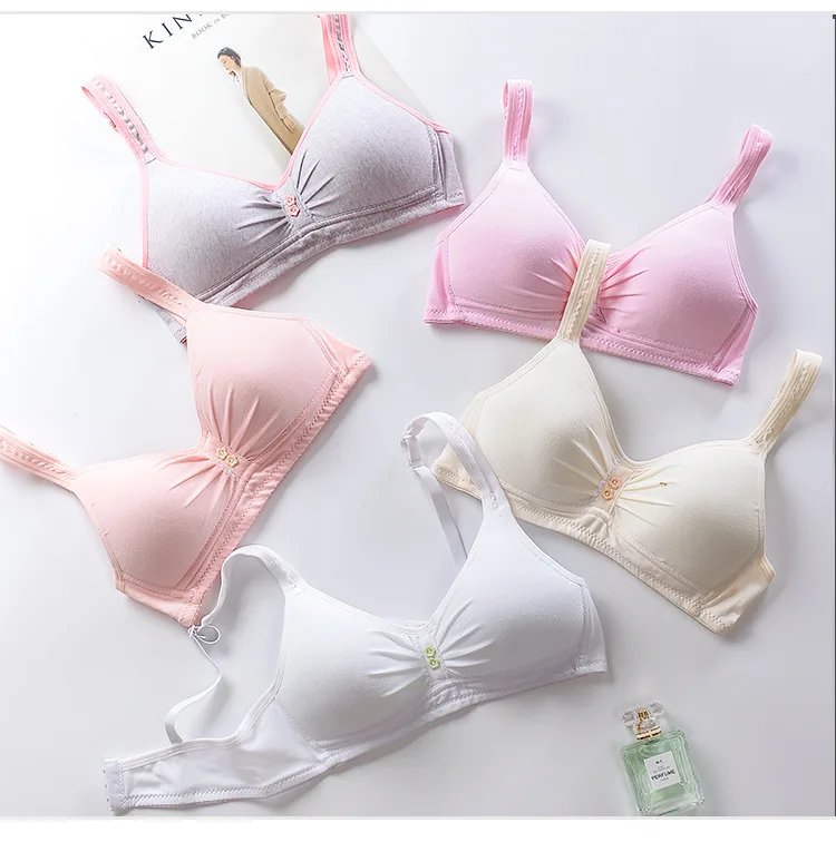 New Solid Color Young Girl Brassiere Smooth Thin Cup Lingerie Cotton Adjustment Underware Wire Free Bra Bras
New Solid Color Young Girl Brassiere Smooth Thin Cup Lingerie Cotton Adjustment Underware Wire Free Bra Bras
