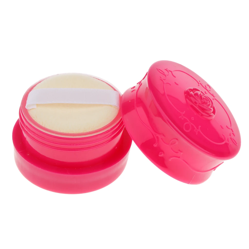 Plastic Empty Sifter Cosmetic Loose Powder Container Jar Make-up Foundation Blusher Powder Puff Box Case 5.5*3.5cm Plastic Empty Sifter Cosmetic Loose Powder Container Jar Make-up Foundation Blusher Powder Puff Box Case 5.5*3.5cm