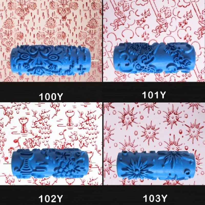 5" Embossed Paint Roller Sleeve Wall Texture Stencil Brush Pattern Decor qiang 5" Embossed Paint Roller Sleeve Wall Texture Stencil Brush Pattern Decor qiang