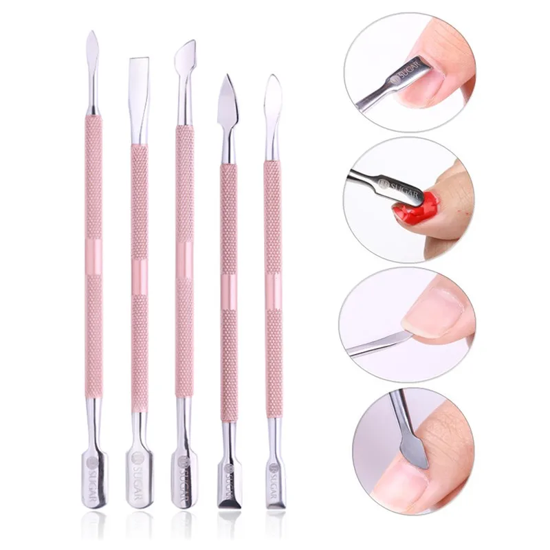 UR SUGAR 5Pcs Rose Gold Sliver Cuticle Pusher Remover Set Dual-ended Stainless Steel Nail Extension Stick Nail Art Tool Kits
UR SUGAR 5Pcs Rose Gold Sliver Cuticle Pusher Remover Set Dual-ended Stainless Steel Nail Extension Stick Nail Art Tool Kits