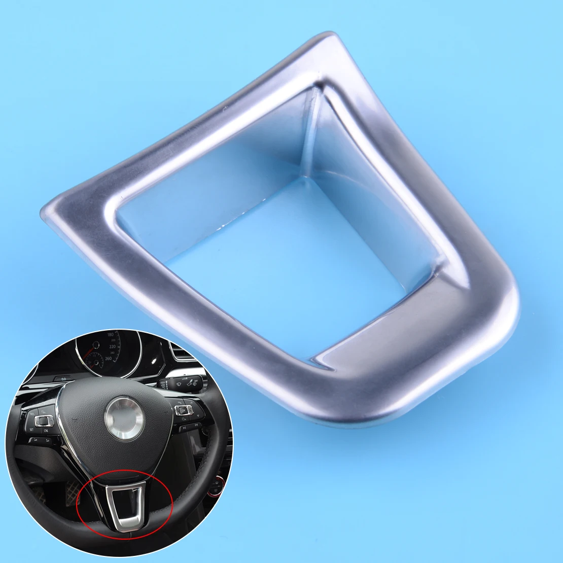 CITALL New Chrome Plated Car Steering Wheel Button Knob Trim Cover ABS Plastic Sticker Fit for VW GOLF MK7 JETTA MK5 MK6 2015
CITALL New Chrome Plated Car Steering Wheel Button Knob Trim Cover ABS Plastic Sticker Fit for VW GOLF MK7 JETTA MK5 MK6 2015