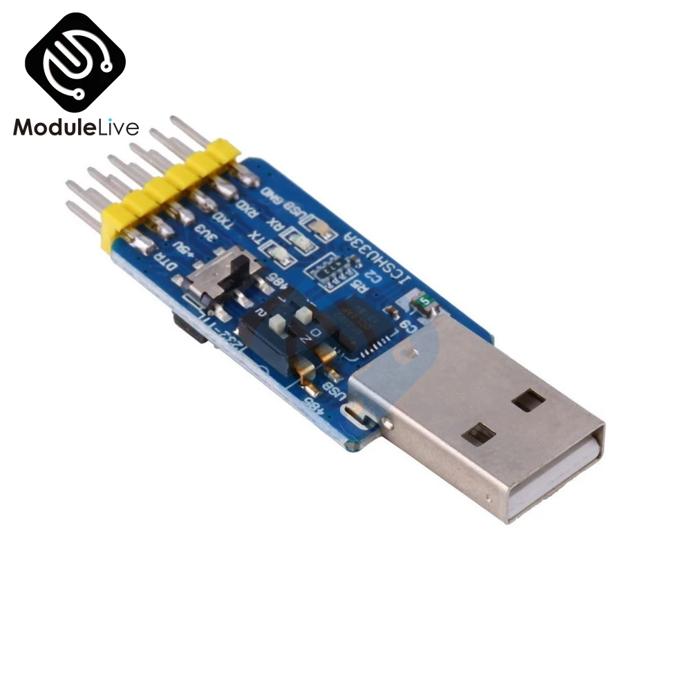 USB CP2102 To TTL serial chip RS232 USB TTL To RS485 Mutual Convert 6 in 1 Convert Module microcontroller system powered
USB CP2102 To TTL serial chip RS232 USB TTL To RS485 Mutual Convert 6 in 1 Convert Module microcontroller system powered