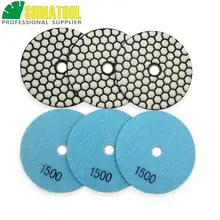 SHDIATOOL 6pcs 100mm #1500 Dry Polishing Pads Very Competitive Sanding Disc 4" Resin Bond Diamond Flexible Polishing Pads
SHDIATOOL 6pcs 100mm #1500 Dry Polishing Pads Very Competitive Sanding Disc 4" Resin Bond Diamond Flexible Polishing Pads