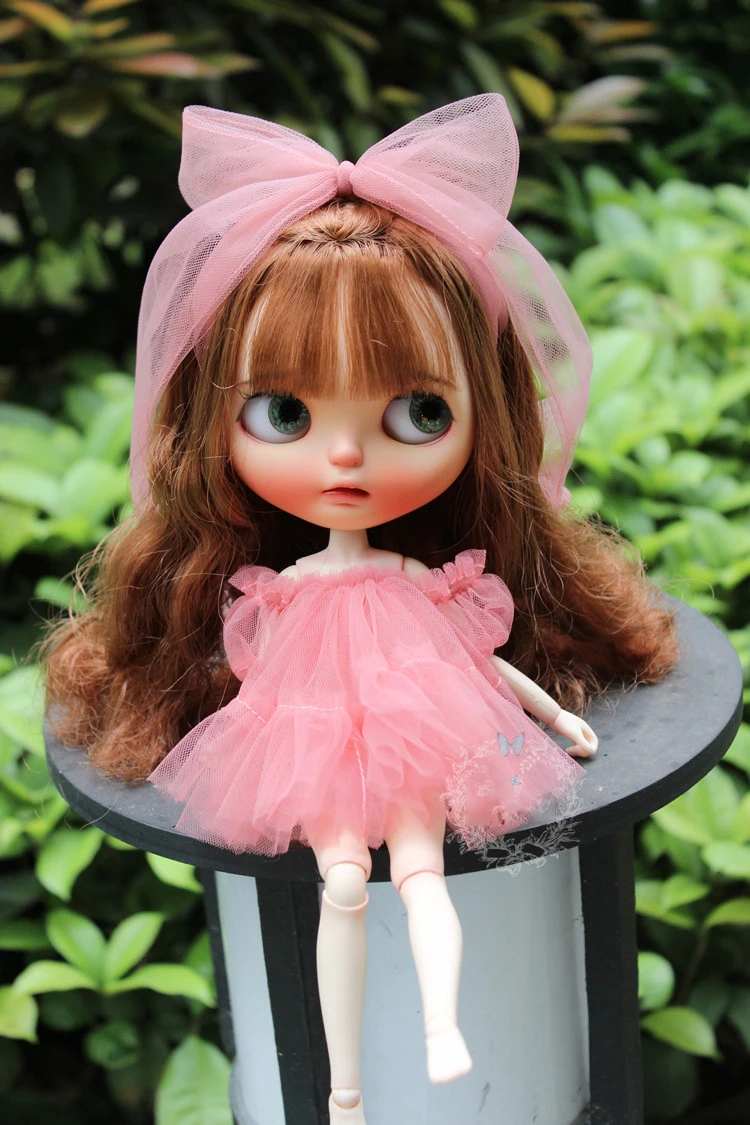2pcs/set Exquisite Princess Dress Pink Gauzy Dress Bubble Skirt pink hairband for blyth joint body dolls accessories
2pcs/set Exquisite Princess Dress Pink Gauzy Dress Bubble Skirt pink hairband for blyth joint body dolls accessories