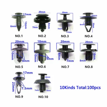 100pcs Trunk Screw Rivets Set Car Bumper Fender For Auto Plastic Fastener Clips Good Accessories
100pcs Trunk Screw Rivets Set Car Bumper Fender For Auto Plastic Fastener Clips Good Accessories