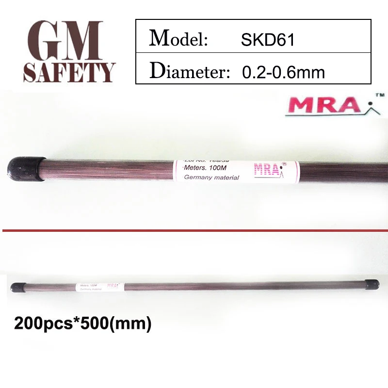 MRA SKD61 of 0.2/0.3/0.4/0.5/0.6mm HRc 45-50 Laser welding wires for Welders 200pcs in 1 Tube B012220
MRA SKD61 of 0.2/0.3/0.4/0.5/0.6mm HRc 45-50 Laser welding wires for Welders 200pcs in 1 Tube B012220