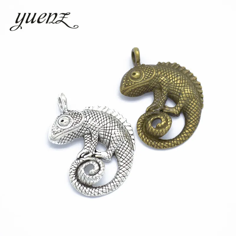 YuenZ 4 pcs Antique Silver Bronze Lizard Charms Pendant Bracelets Necklace Jewelry Making Findings Accessories 35*26mm D9252
YuenZ 4 pcs Antique Silver Bronze Lizard Charms Pendant Bracelets Necklace Jewelry Making Findings Accessories 35*26mm D9252