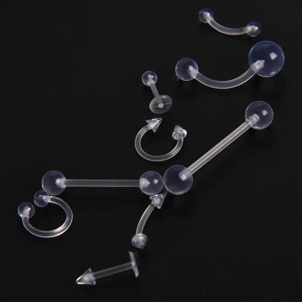 9Pcs Clear Color Bars Studs Body Piercing Jewelry Belly Navel Tongue Lip Rings For Body Jewelry
9Pcs Clear Color Bars Studs Body Piercing Jewelry Belly Navel Tongue Lip Rings For Body Jewelry