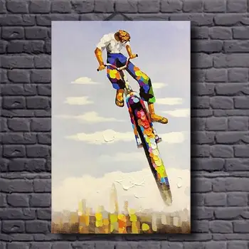 New Design handmade Oil Painting on Canvas 100% Handpainted Wall Art Picture Bycicle Driving for Living Home Decoration No Frame
New Design handmade Oil Painting on Canvas 100% Handpainted Wall Art Picture Bycicle Driving for Living Home Decoration No Frame