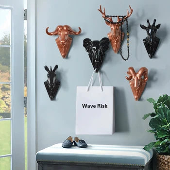 Adult Animal Head Decorative Hook Resin Handicrafts Hanger Personality Dear Wall Hanging Clothes/cup/coat Hook Door After Hanger
Adult Animal Head Decorative Hook Resin Handicrafts Hanger Personality Dear Wall Hanging Clothes/cup/coat Hook Door After Hanger