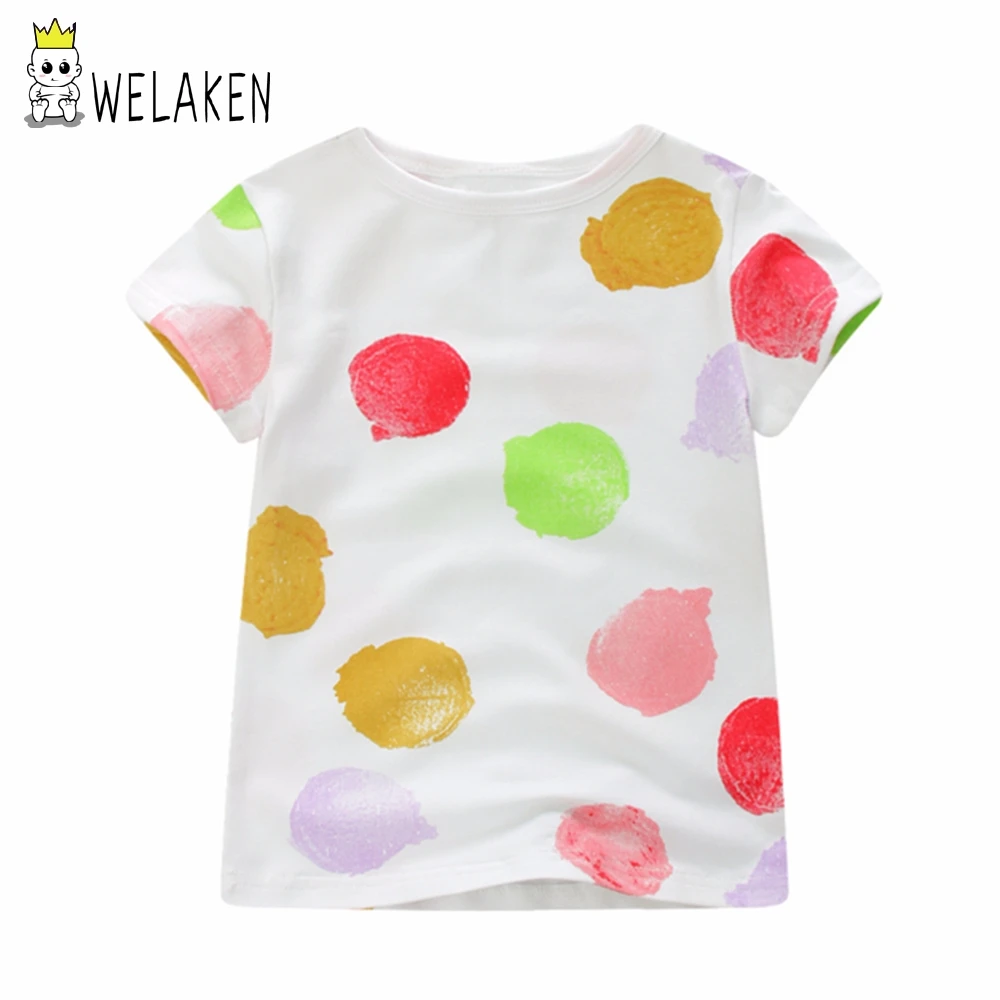 welaken Baby Girl Clothes New Toddler T-shirt for Girls Color Dot Tops Fashionable Kids T-shirt for Boy Tops Children Tee
welaken Baby Girl Clothes New Toddler T-shirt for Girls Color Dot Tops Fashionable Kids T-shirt for Boy Tops Children Tee