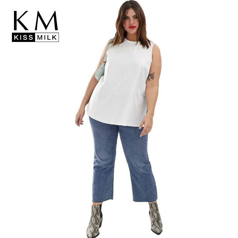 Kissmilk Plus Size Women Dresses Casual Wild Color Sleeveless Side Slits Plus Size Large Size
Kissmilk Plus Size Women Dresses Casual Wild Color Sleeveless Side Slits Plus Size Large Size