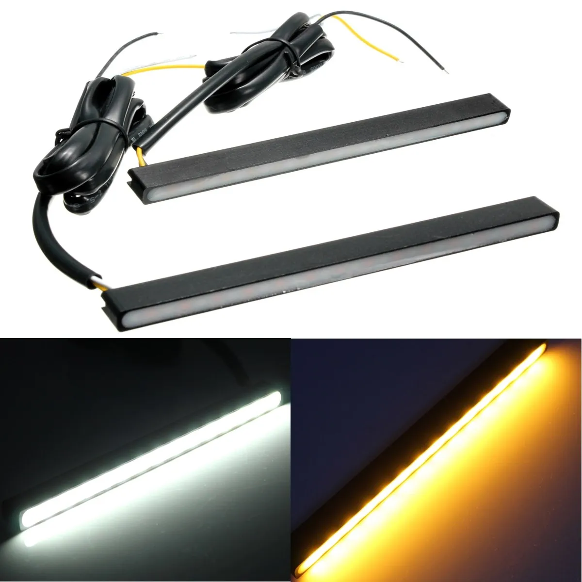 Audew 12V 2Pcs Universal 15LED Daytime Running Light DRL Turn Signal Indicator Light White & Amber
Audew 12V 2Pcs Universal 15LED Daytime Running Light DRL Turn Signal Indicator Light White & Amber