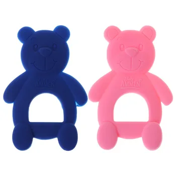 Baby Teether Bear Cute DIY Necklace Teething Massage Pain Relief Pacifier Newborn Orthodontic Oral Care Infants Food Grade Silic
Baby Teether Bear Cute DIY Necklace Teething Massage Pain Relief Pacifier Newborn Orthodontic Oral Care Infants Food Grade Silic
