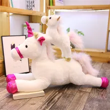 Милые плюшевые игрушки единорога мягкие животные Лошадь Единорог Подушка аппетит куклы для детей рождественские подарки на день рождения ...(China)