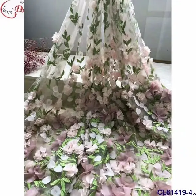5 yards of blue 3D lace, pink flowers, embroidered lace fabrics, 3D flowers, rose decorations.High-end bridal party dress YZ2260
5 yards of blue 3D lace, pink flowers, embroidered lace fabrics, 3D flowers, rose decorations.High-end bridal party dress YZ2260