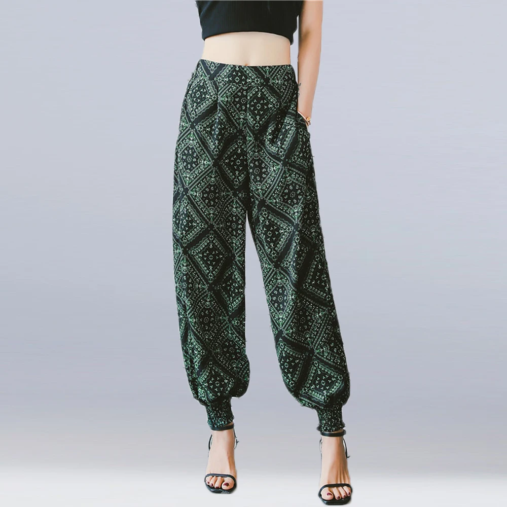 New 2019 Women Summer Loose Wide Leg Pants High Elastic Waist Printed Bloomers Pants Ladies Casual Bohemian Beach Pants Trousers
New 2019 Women Summer Loose Wide Leg Pants High Elastic Waist Printed Bloomers Pants Ladies Casual Bohemian Beach Pants Trousers