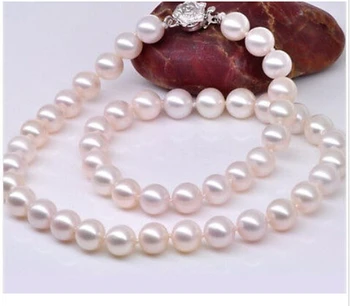 NATURAL 18"9-10MM SOUTH SEA GENUINE PERFECT LUSTER AAA WHITE PEARL NECKLACE> Wholesale Lovely Women's Wedding Jewelry
NATURAL 18"9-10MM SOUTH SEA GENUINE PERFECT LUSTER AAA WHITE PEARL NECKLACE> Wholesale Lovely Women's Wedding Jewelry