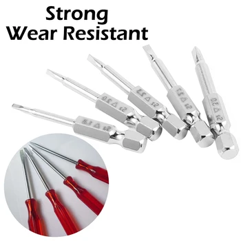 5pcs Magnetic Triangle Head Screwdriver Bits S2 Steel 1/4 Hex Shank 50mm * 1.8/2.0/2.3/2.7/3.0mm
5pcs Magnetic Triangle Head Screwdriver Bits S2 Steel 1/4 Hex Shank 50mm * 1.8/2.0/2.3/2.7/3.0mm