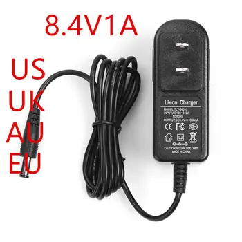 1PCS NEW 8.4 V 1 A Power adapter 100-240VAC 8.4V1000mA adapter DC head is 5.5 * 2.1mm EU/US/UK/AU plug
1PCS NEW 8.4 V 1 A Power adapter 100-240VAC 8.4V1000mA adapter DC head is 5.5 * 2.1mm EU/US/UK/AU plug