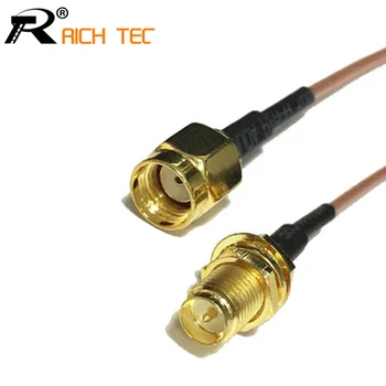 New RP-SMA Female Jack nut Switch RP-SMA Male Plug Connector RG178 15CM 6" Adapter
New RP-SMA Female Jack nut Switch RP-SMA Male Plug Connector RG178 15CM 6" Adapter