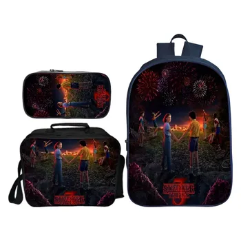 2Pcs/Sets Stranger Things 3 Backpack School Laptop Backpack for Teenage Girls Boys Men Women Travel Rucksack with Cooler Bag
2Pcs/Sets Stranger Things 3 Backpack School Laptop Backpack for Teenage Girls Boys Men Women Travel Rucksack with Cooler Bag