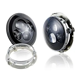 Black 7'' Motorcycle LED Headlight High/Low Beam + 7inch Round headlight Mounting Ring for Harley Touring
Black 7'' Motorcycle LED Headlight High/Low Beam + 7inch Round headlight Mounting Ring for Harley Touring