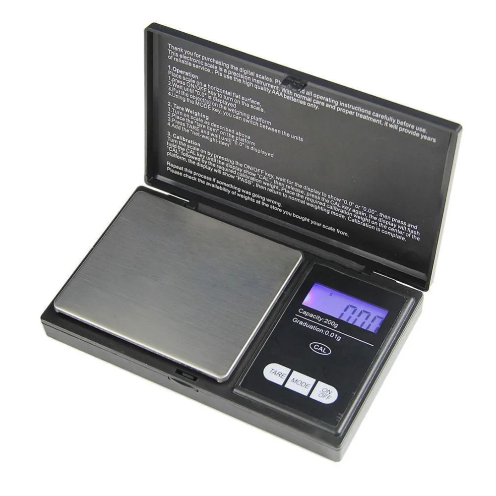 200g Electronic Gold weighing Gram Scale 0.01g Digital Pocket Jewelry Scale with Cap
200g Electronic Gold weighing Gram Scale 0.01g Digital Pocket Jewelry Scale with Cap