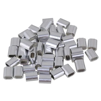 4mm Oval Shape Sliver Aluminum Crimping Loop Wire Rope Clip Sleeves Clamps for M4 Wire Rope Pack of 200
4mm Oval Shape Sliver Aluminum Crimping Loop Wire Rope Clip Sleeves Clamps for M4 Wire Rope Pack of 200