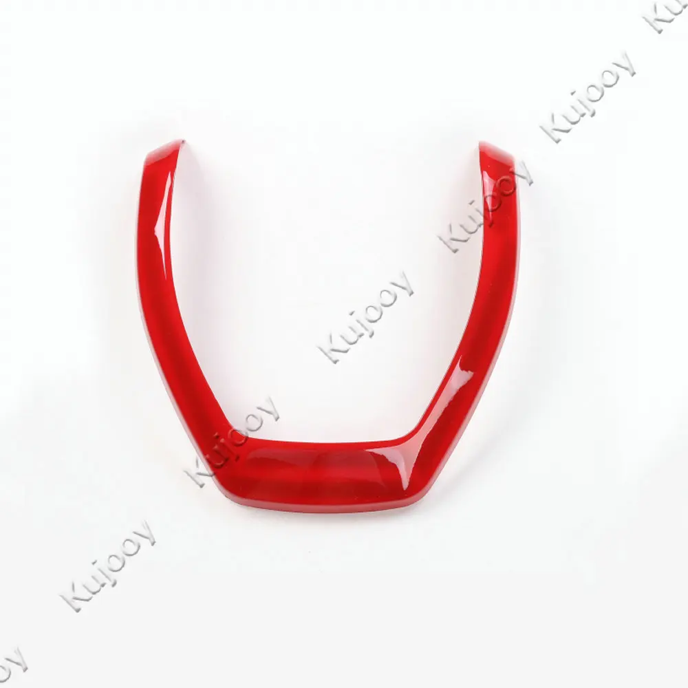 1Pcs Red font b Car b font Steering Wheel Button Cover Frame Trim Sticker For Ford