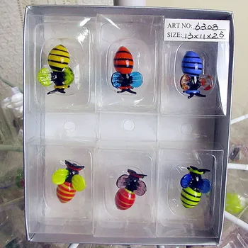 Manufacturers wholesale colorful glass bee miniature sculpture Easter home garden decoration Hanging cartoon animal pendant set
Manufacturers wholesale colorful glass bee miniature sculpture Easter home garden decoration Hanging cartoon animal pendant set