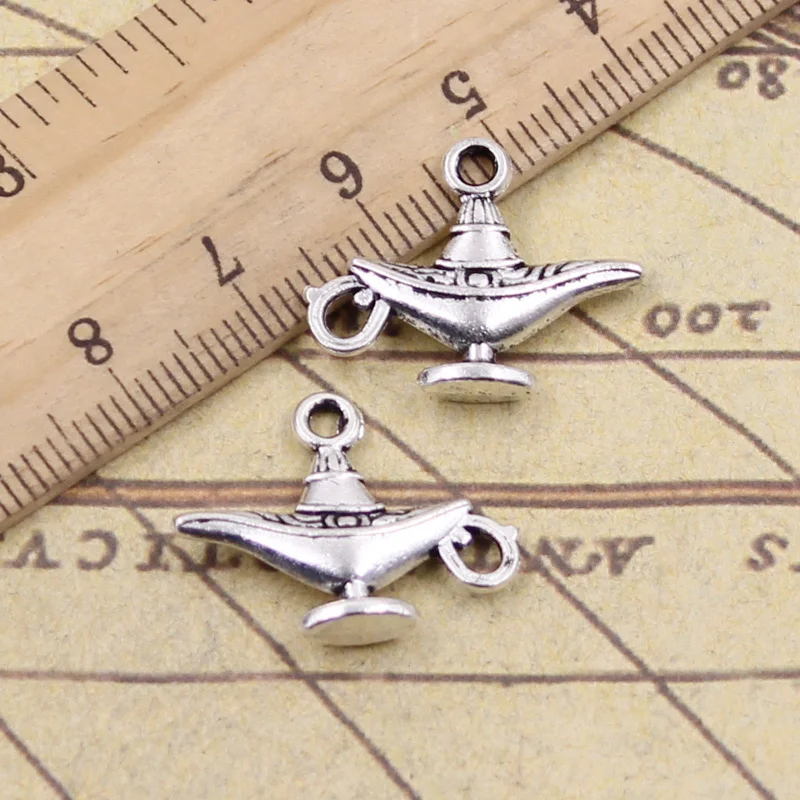 8pcs/lot Charms aladdin magic lamp genie 22x18mm Tibetan Silver Pendants Crafts Making Findings Handmade Antique DIY Jewelry
8pcs/lot Charms aladdin magic lamp genie 22x18mm Tibetan Silver Pendants Crafts Making Findings Handmade Antique DIY Jewelry