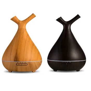 400ml Aroma Essential Oil Diffuser Ultrasonic Air Humidifier with 2 Mist Outlet Wood Grain 7 Color Changing LED Lights
400ml Aroma Essential Oil Diffuser Ultrasonic Air Humidifier with 2 Mist Outlet Wood Grain 7 Color Changing LED Lights
