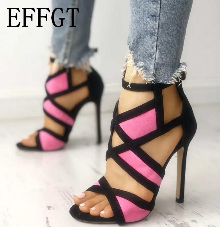 EFFGT 2019 New Desiger Sexy Women Sandals Hollow out Buckle Strap High Heels Bridesmaid Bridal Wedding Pumps Sandals size 35-40
EFFGT 2019 New Desiger Sexy Women Sandals Hollow out Buckle Strap High Heels Bridesmaid Bridal Wedding Pumps Sandals size 35-40