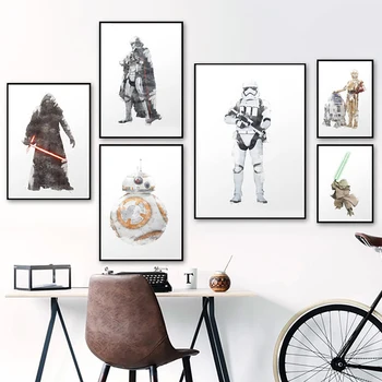 Home Decor Prints Painting Nordic Style Star Wars Pictures Movie Wall Art Modular Canvas Posters Modern For Bedside Background
Home Decor Prints Painting Nordic Style Star Wars Pictures Movie Wall Art Modular Canvas Posters Modern For Bedside Background