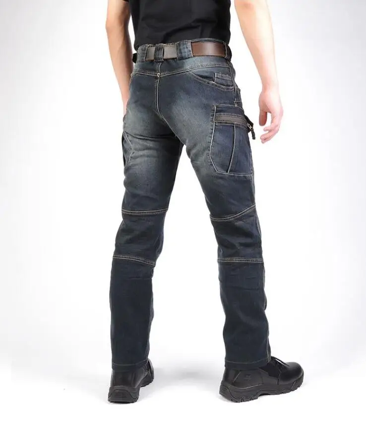 New IX7 SWAT Military Style Cargo Jeans Men Casual Motorcycle Denim Biker Jeans Stretch Multi Pockets Tactical Combat Army Jean
New IX7 SWAT Military Style Cargo Jeans Men Casual Motorcycle Denim Biker Jeans Stretch Multi Pockets Tactical Combat Army Jean